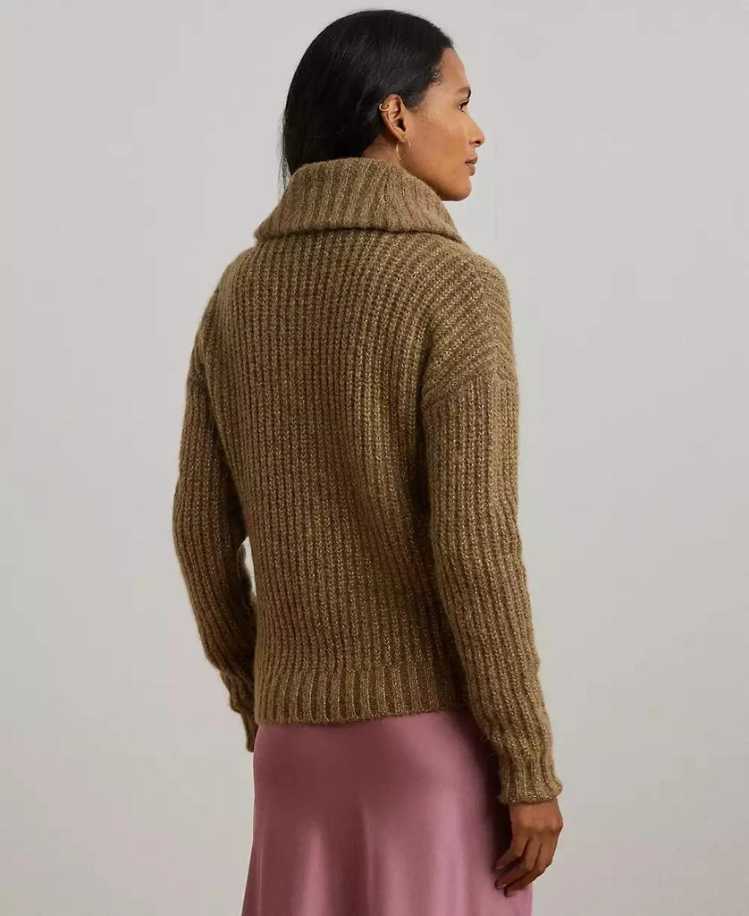 Ralph Lauren Women's Rib-Knit Shawl-Collar Cardigan 2
