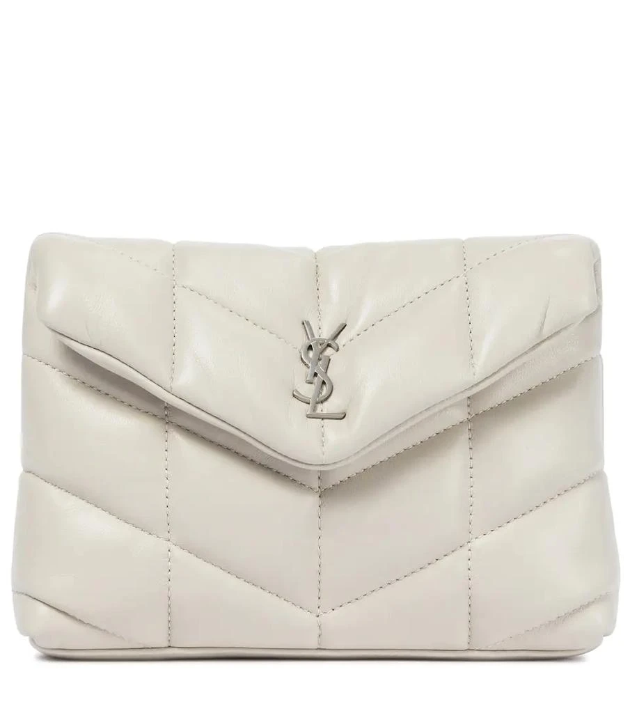 Yves Saint Laurent Loulou Puffer leather clutch 1