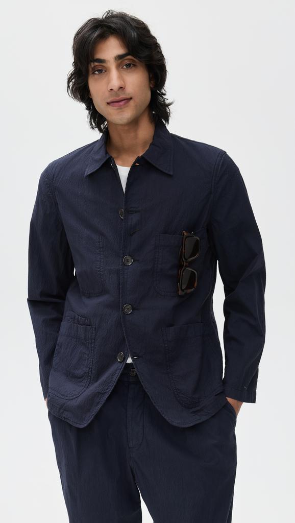 Universal Works Seersucker Bakers Jacket