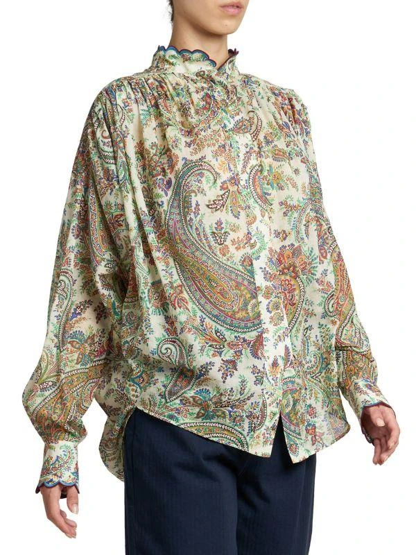 ETRO Summer Solstice Paisley Cotton Blouse 3