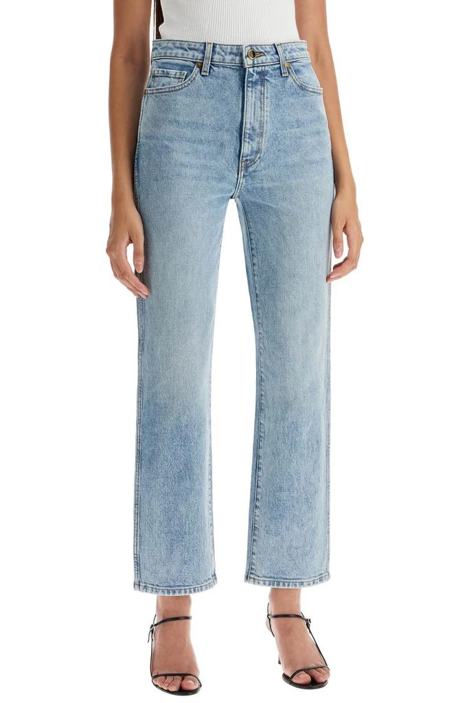 Khaite cropped straight leg abigail jeans 2