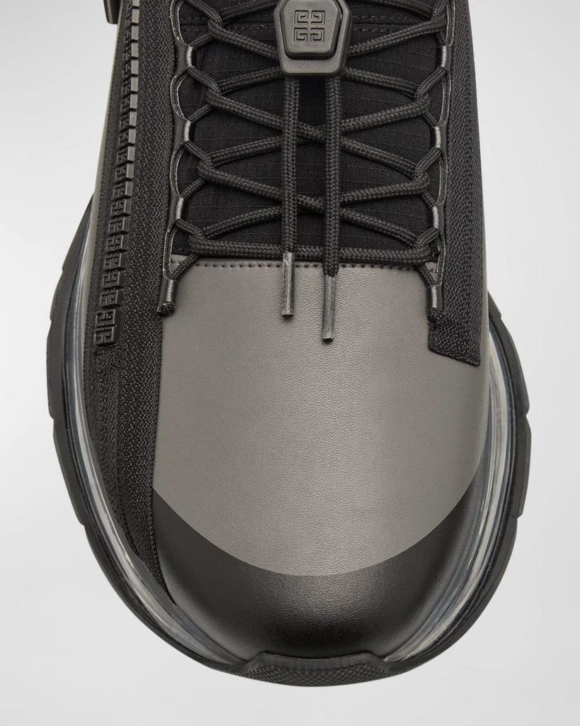 Givenchy Men's Spectre Leather Zip Runner Sneakers 7
