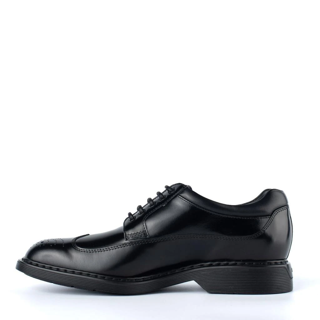 hogan Hogan Black Leather Dovetail Lace-Up 3