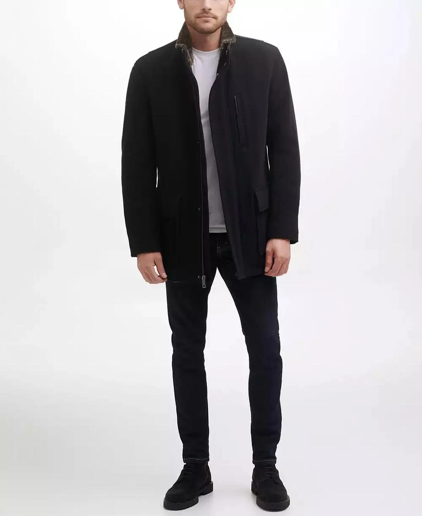Cole Haan Men's Wool Plush Car Coat 1