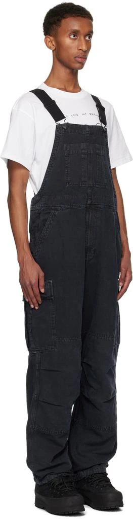 Carhartt WIP Black Cargo Bib Overalls 2