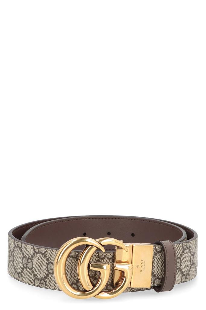 Gucci Gucci Leather And Gg Supreme Fabric Reversible Belt