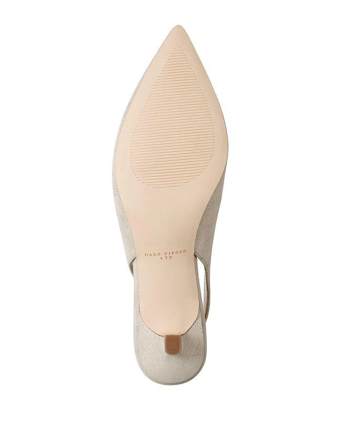 Marc Fisher Women's Posey Pointed Toe Slip On Slingback Pumps 6