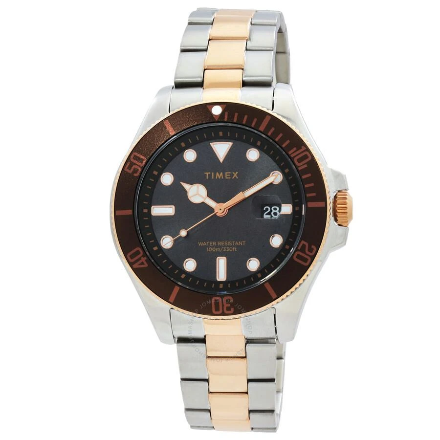Timex Harborside Coast Quartz Black Dial Men's Watch TW2V42100VQ 1