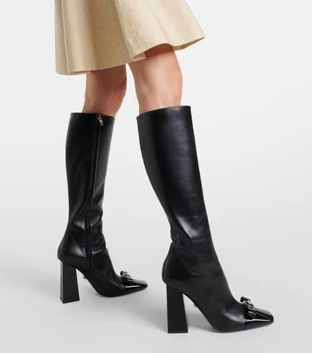 Versace Gianni Ribbon leather knee-high boots 7