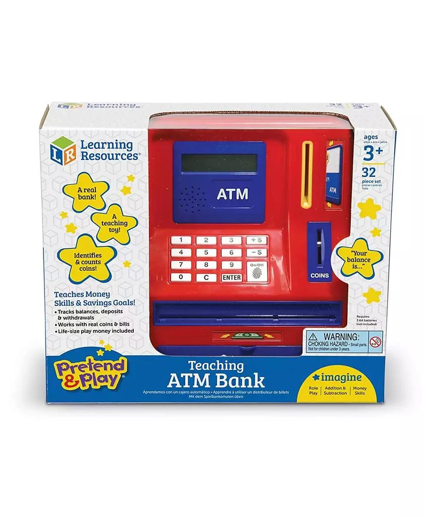 AreYouGame Learning Resources Pretend Play - Teaching Atm Bank 13