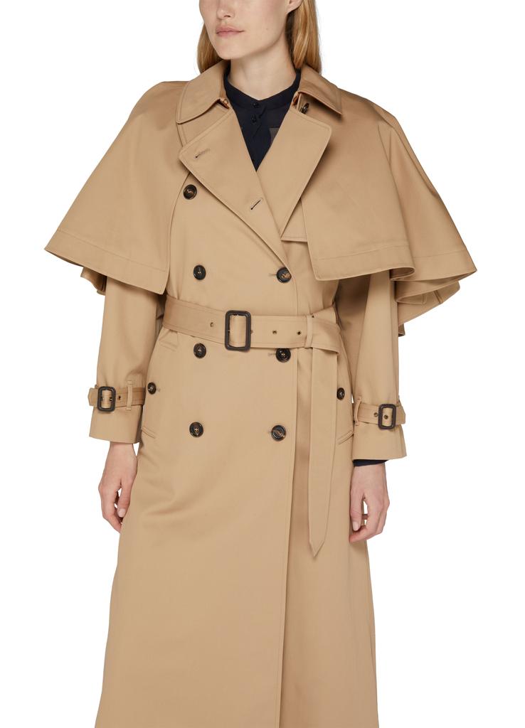 【関税込み】CHLOE Cotton trench coat Chloé High Neck Long Trench Coat In Cotton Gabardine | Chloé US