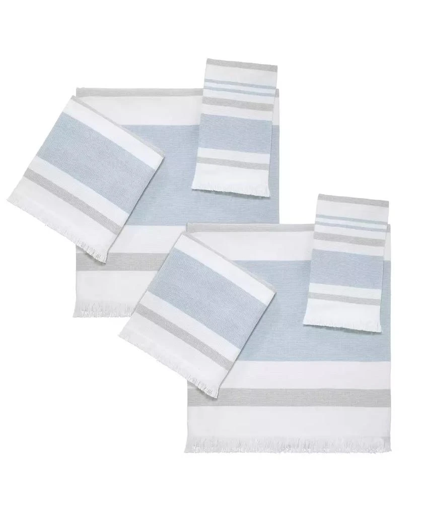 IZOD Clubhouse Stripe 2-Pc. Fingertip Towel Set, 11" x 18" 2
