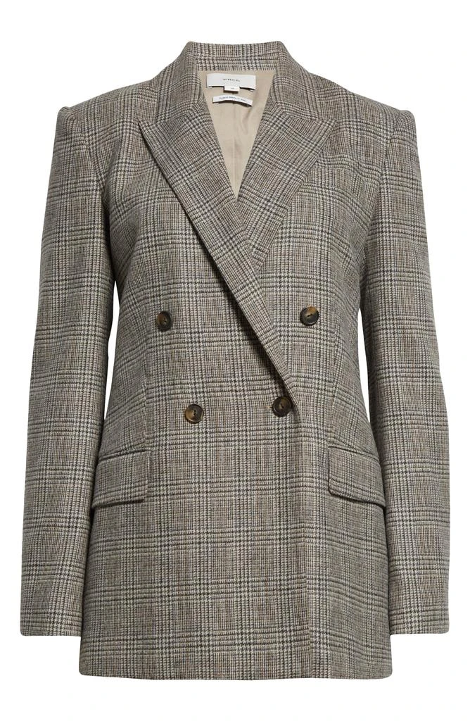 Vince Glen Plaid Double Breasted Blazer 7