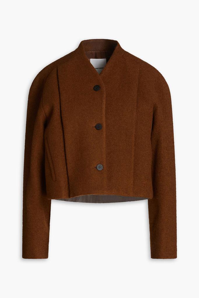 Le 17 Septembre Oversized pleated wool-blend felt jacket