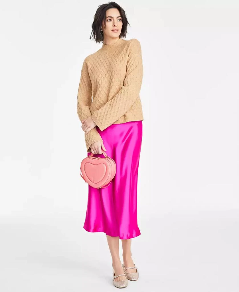 On 34th Women's A-Line Satin Midi Slip Skirt, Exclusively at Macy's 1