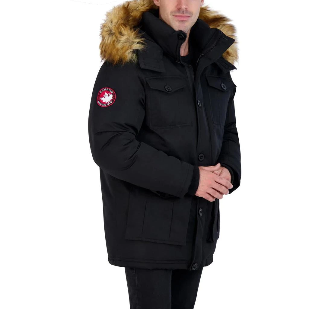 Canada Weather Gear Mens Faux Fur Heavyweight Parka Coat 4