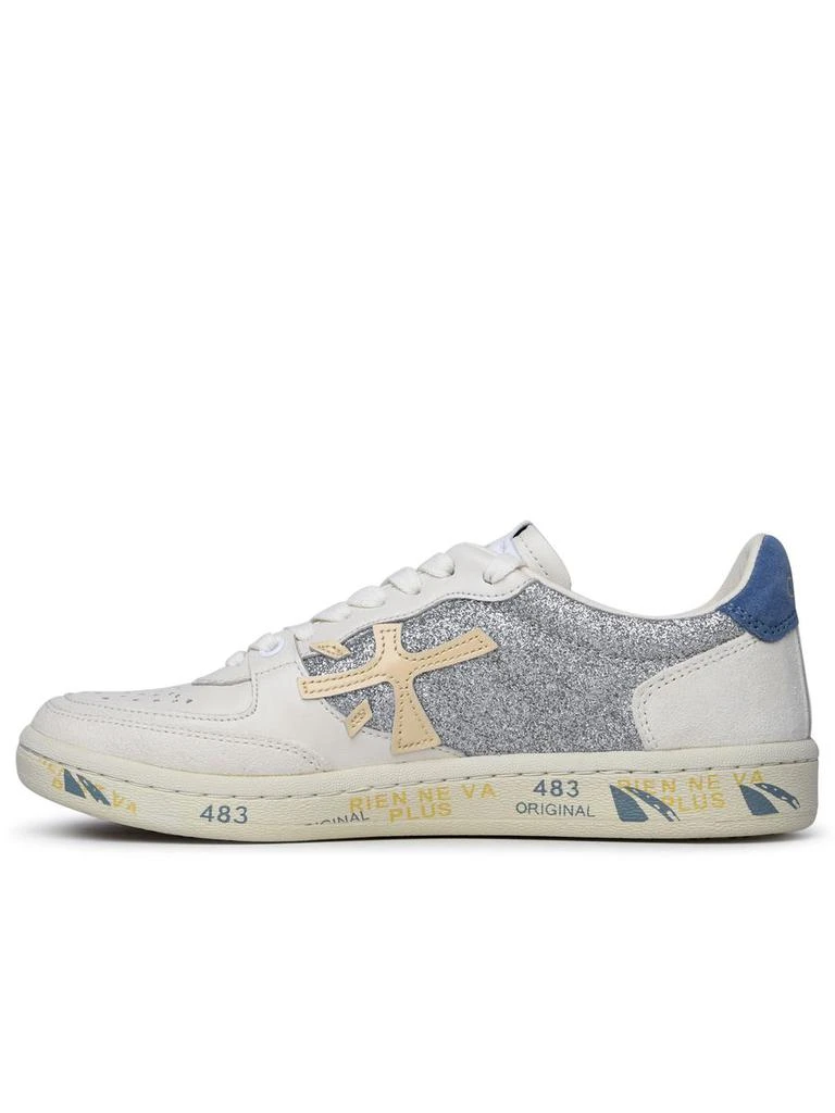 PREMIATA Premiata 'Basket Clayd' Cream Leather Blend Sneakers 2