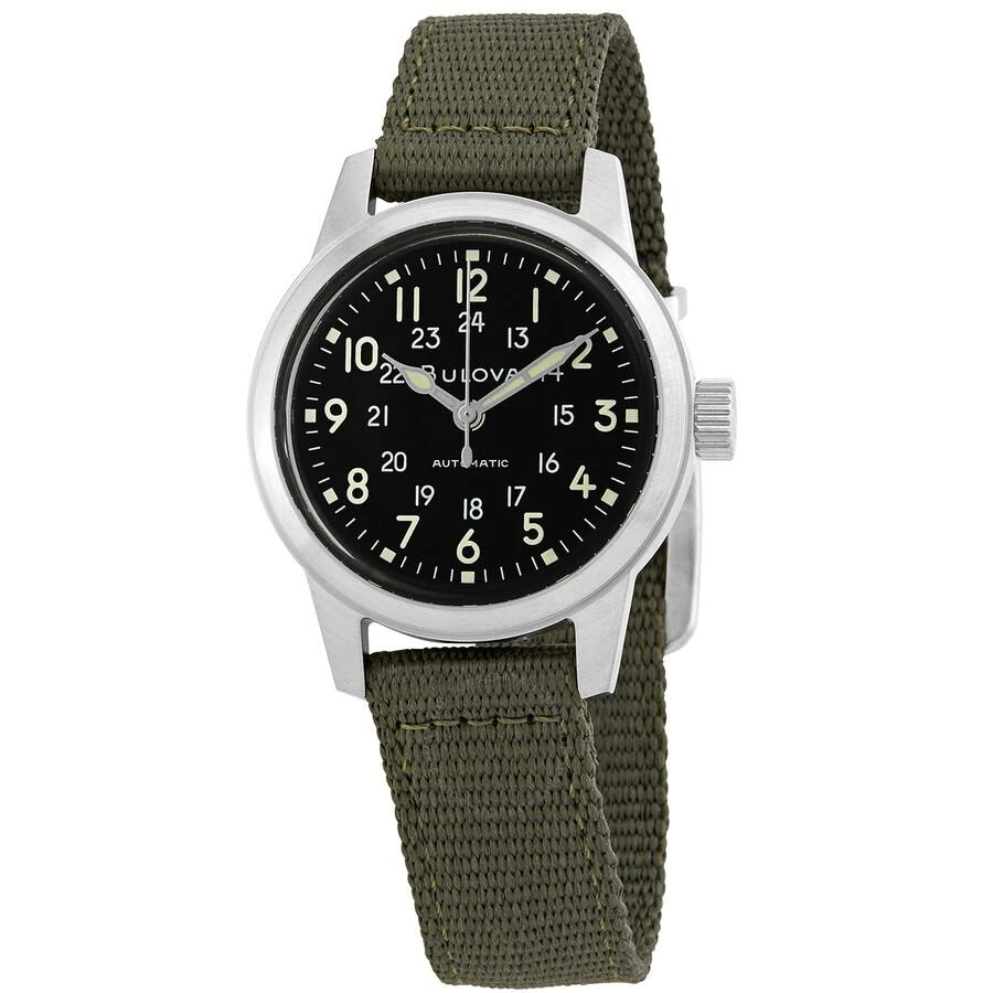 Bulova VWI Special Edition HACK Automatic Black Dial Men's Watch 96A259 1