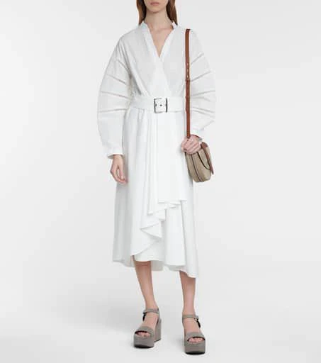 Brunello Cucinelli Suede platform wedge sandals 2