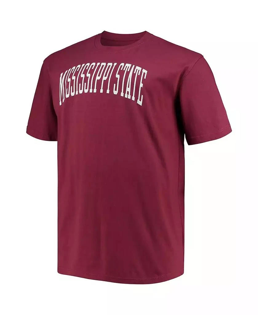 CHAMPION Men's Maroon Mississippi State Bulldogs Big and Tall Arch Team Logo T-shirt 3