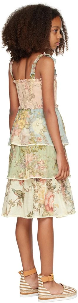 Zimmermann Kids Multicolor Waverly Dress 3