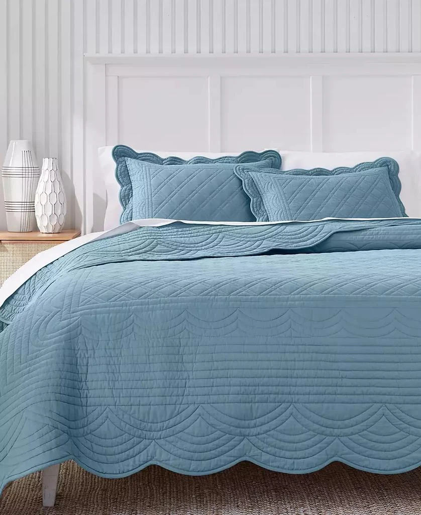 Charter Club Bailey Scallop 3-Pc. Quilt Set, Full/Queen, Macy
s Exclusive
