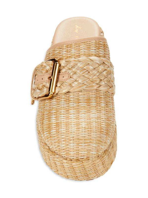 Circus NY by Sam Edelman Jacey Raffia Platform Mules 5