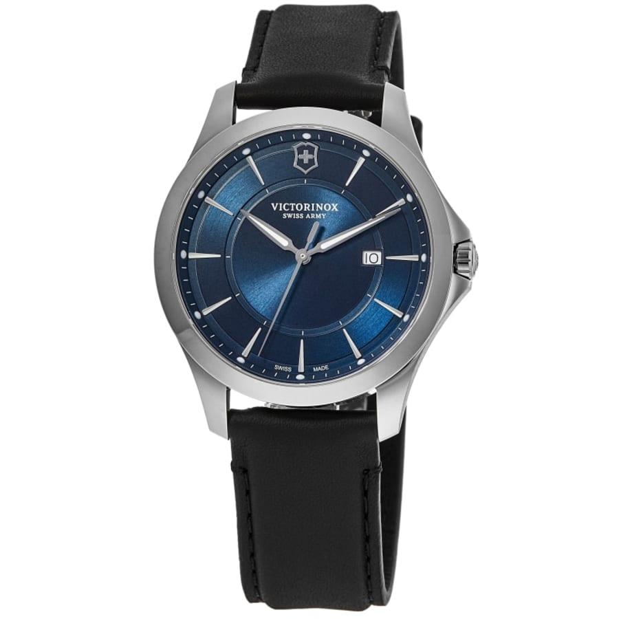 Swiss Army Alliance Quartz Blue Dial Leather Strap Men's Watch 241906