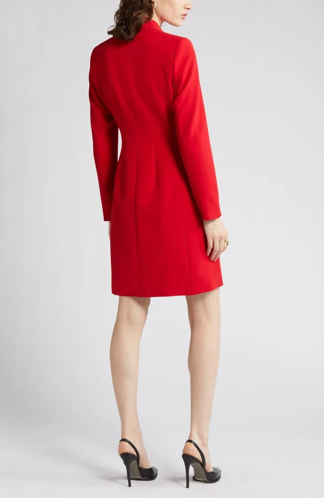 Tahari Side Tie Long Sleeve Wrap Coat Dress 9