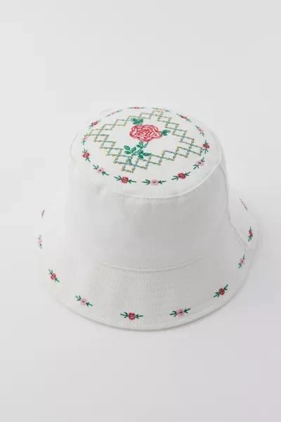 Urban Outfitters UO Embroidered Rose Bucket Hat 4