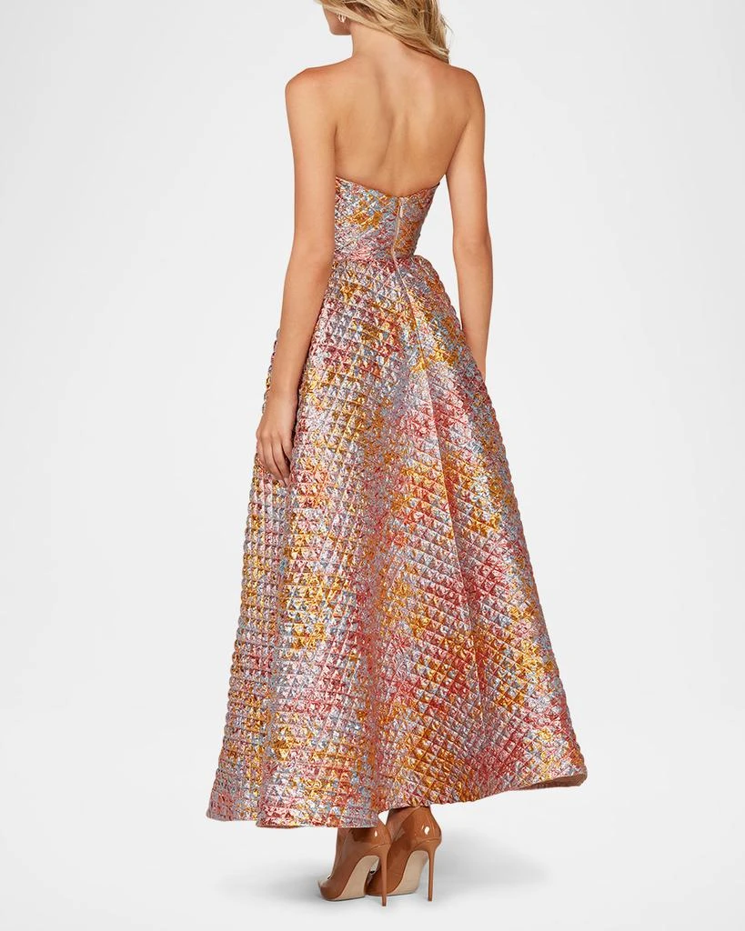 HELSI Celine Strapless Shimmer Applique Gown 3
