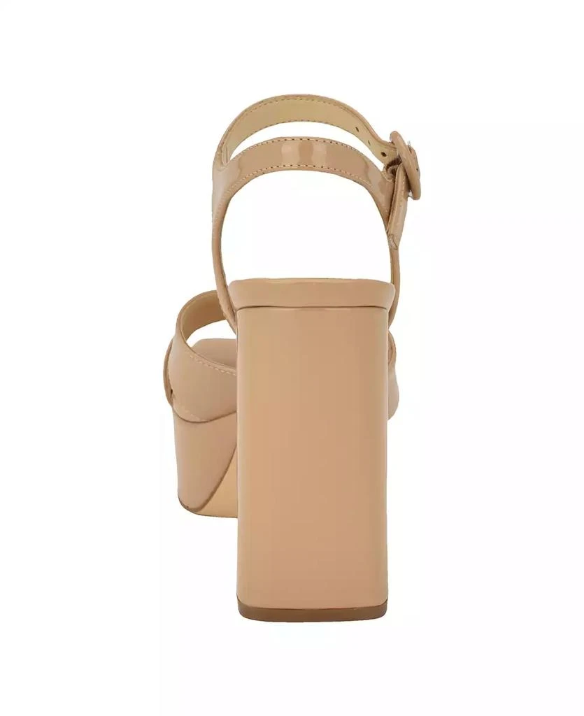 GUESS Women's Vallenn Platform Block Heel Dress Sandals 3