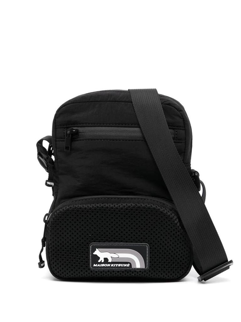 Maison Kitsune Black Flash Fox Crossbody Bag - Crossbody