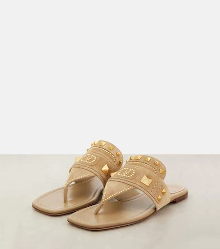 Valentino Plaster Caster suede thong sandals 4
