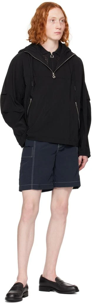 Solid Homme Black Half-Zip Jacket 4