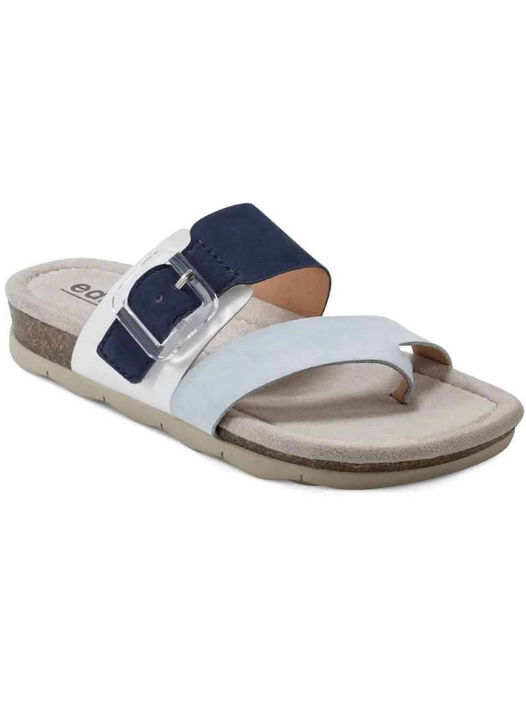 Earth Emlia Womens Suede Buckle Slide Sandals 1