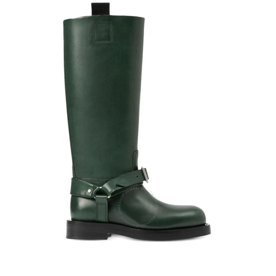 Burberry Equestrian Knight Detail Knee-High Saddle Leather Boots 1