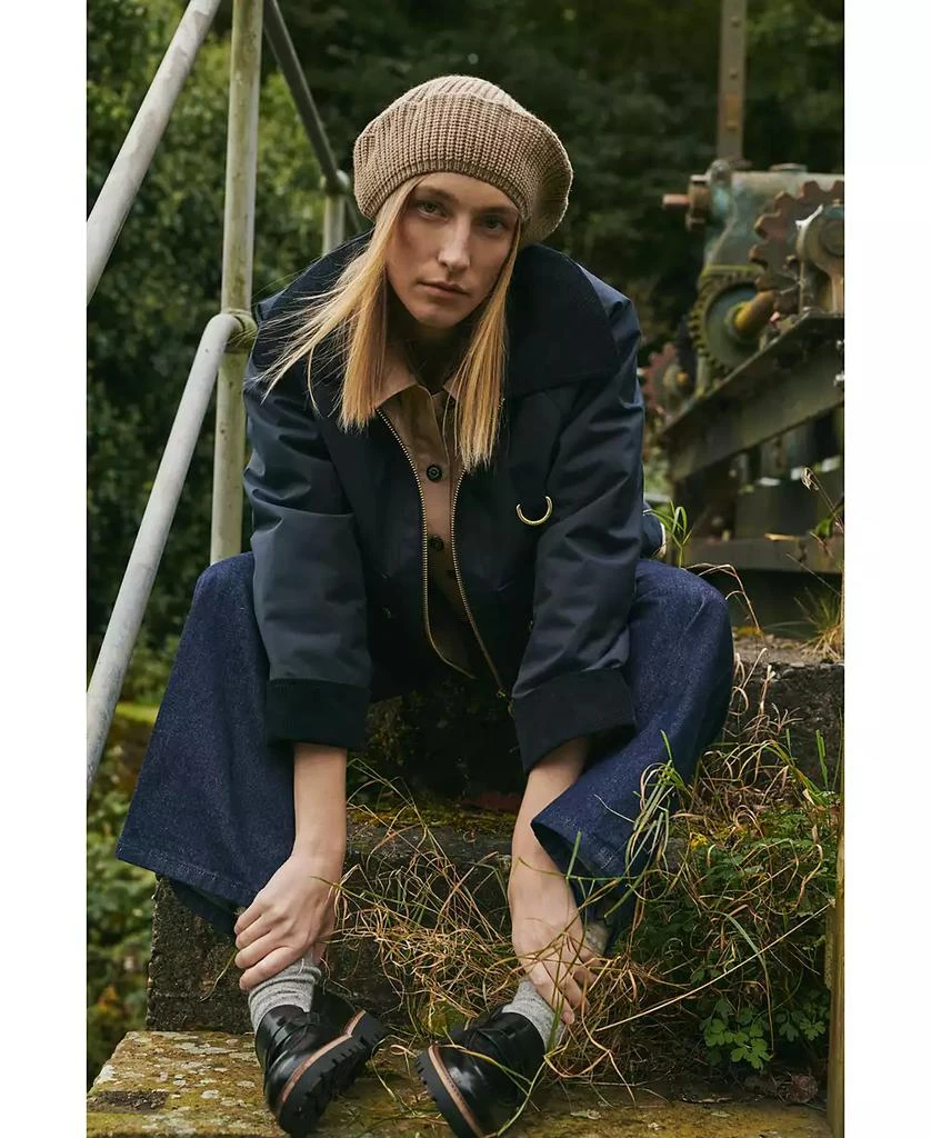 Barbour Women's Nora Oversized-Collar Utility Jacket 8