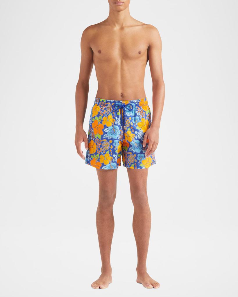 Vilebrequin Men's Tropical Turtle Swim Trunks