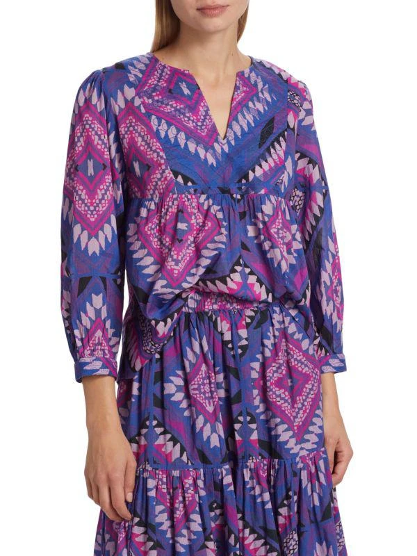 ba&sh Gilo Geometric Splitneck Top 1