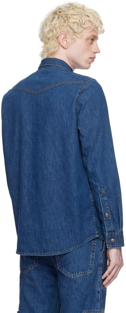 Hugo Boss Blue Western Yoke Denim Shirt 3