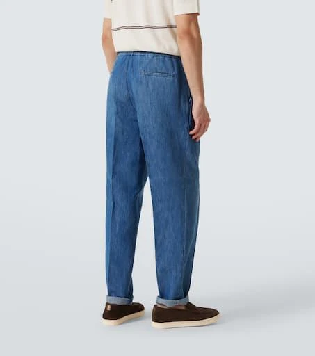 Brunello Cucinelli Faded tapered jeans 4