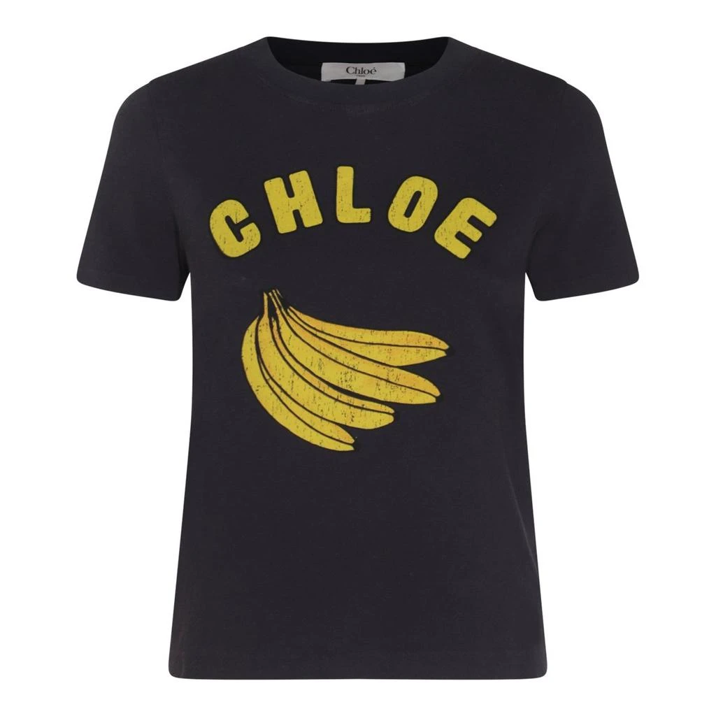 Chloé Chloé Banana Printed Crewneck T-Shirt 1