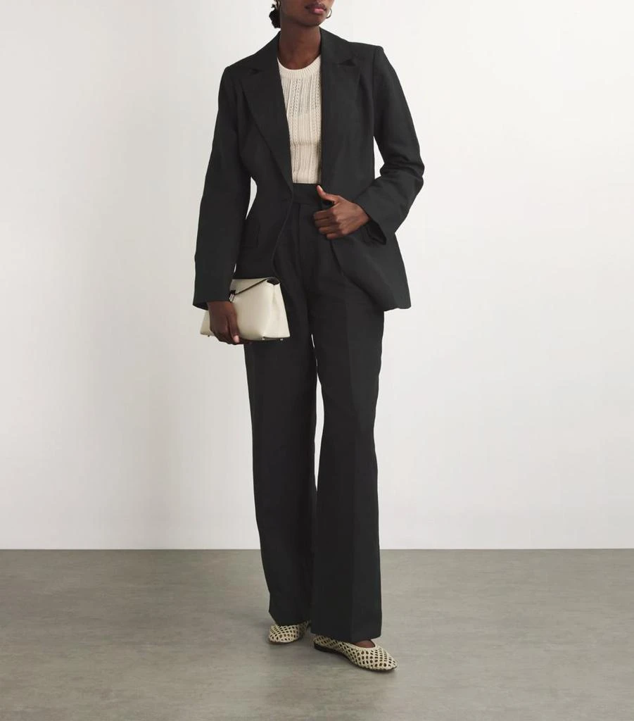 7 For All Mankind Linen-Blend Oversized Blazer 2