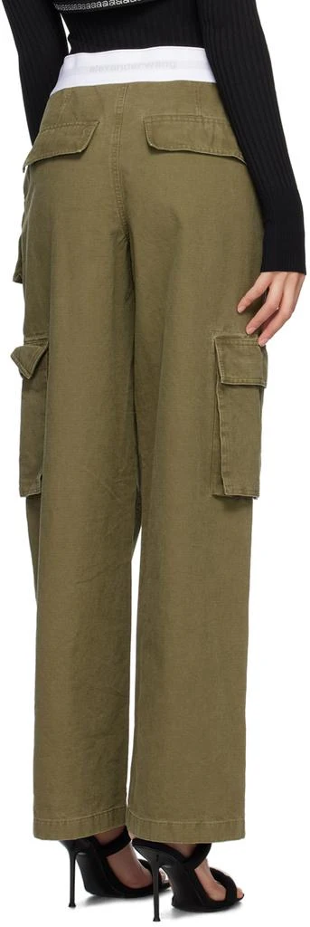 Alexander Wang Khaki Rave Cargo Trousers 3