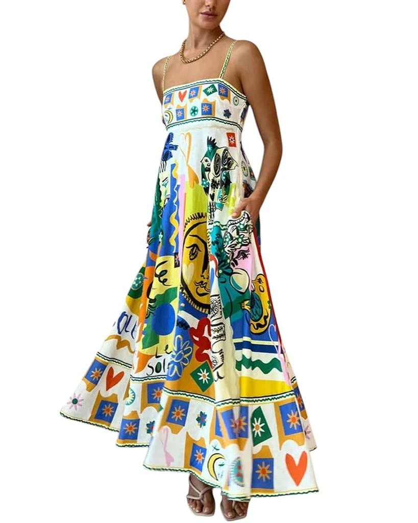 Charlotte Green Charlotte Green Maxi Dress - multicolor - US 6 (S)