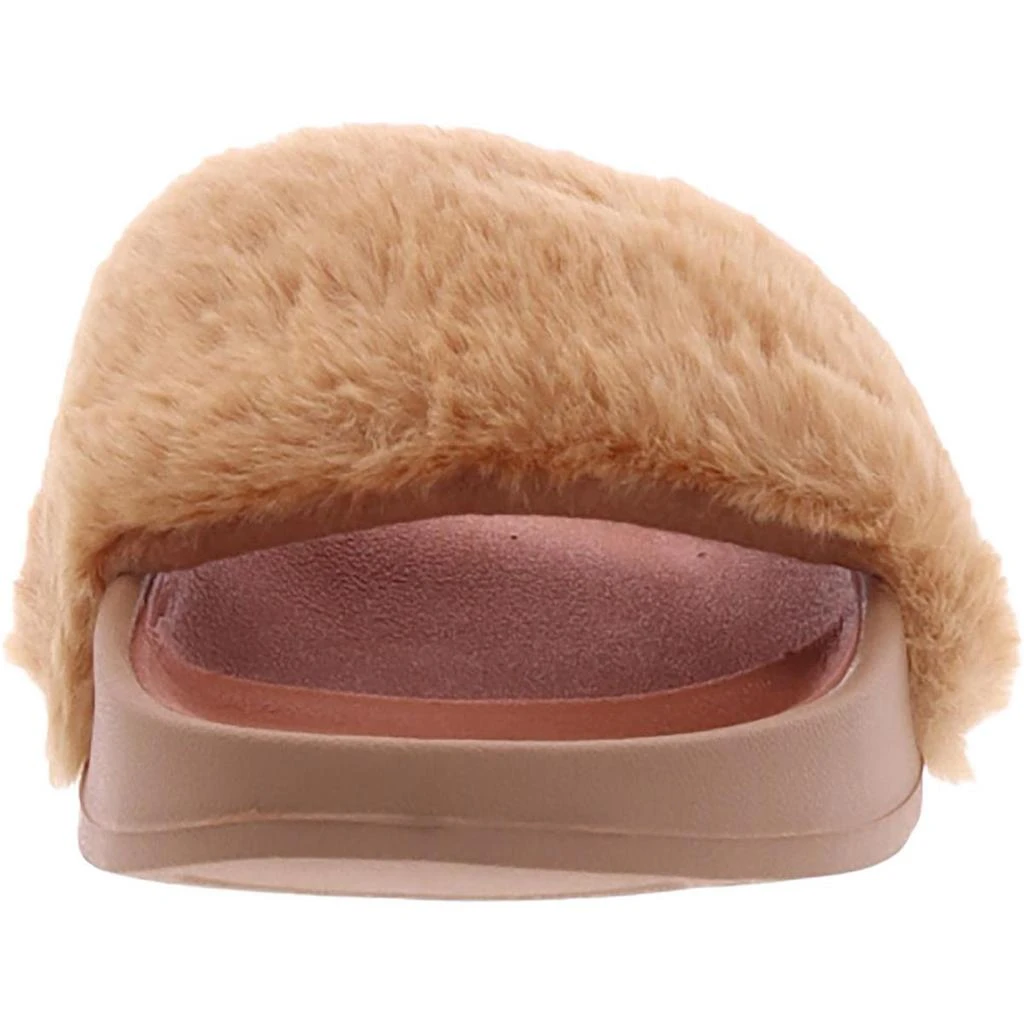 New Balance 200 Fuzzies Womens Faux Fur Footbed Slide Sandals 3