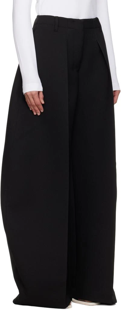 Jacquemus Black 'The Wide Ovalo' Trousers 2