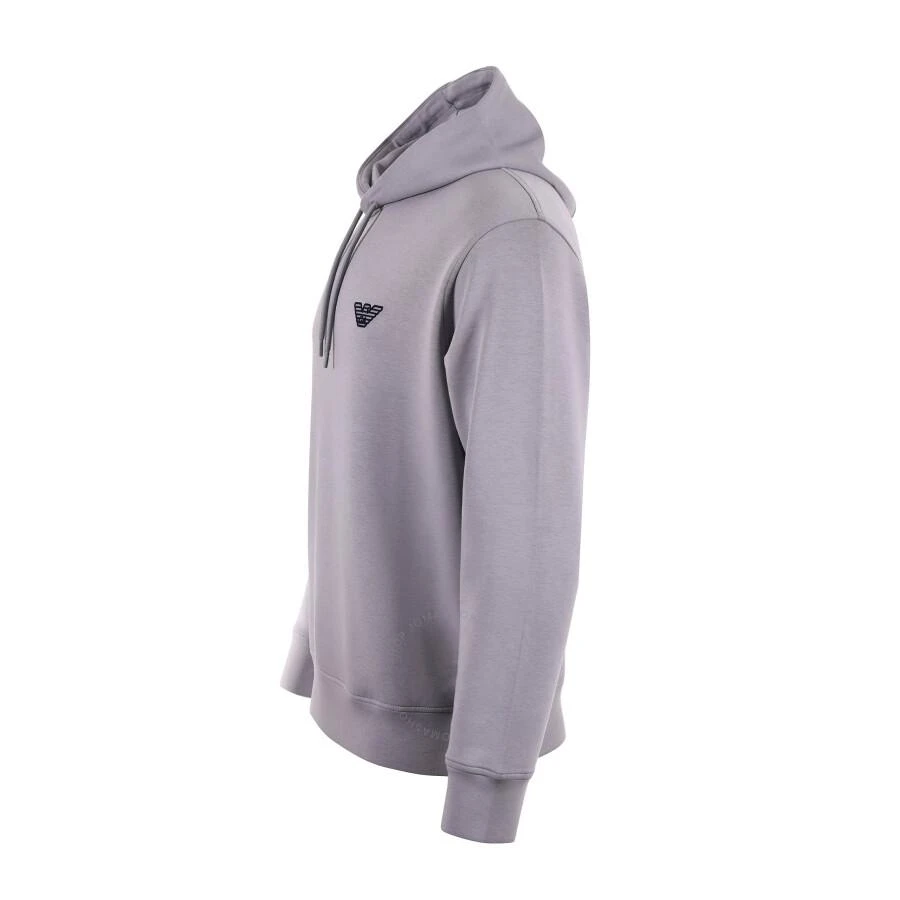 Emporio Armani Flocked-Logo Cotton-Blend Hoodie 3