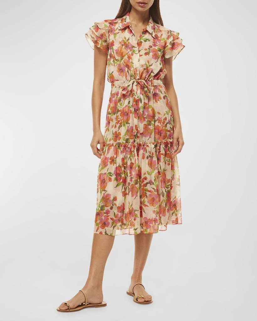 MISA Los Angeles
 Olivia Ruffle Trim Midi Dress main image 0